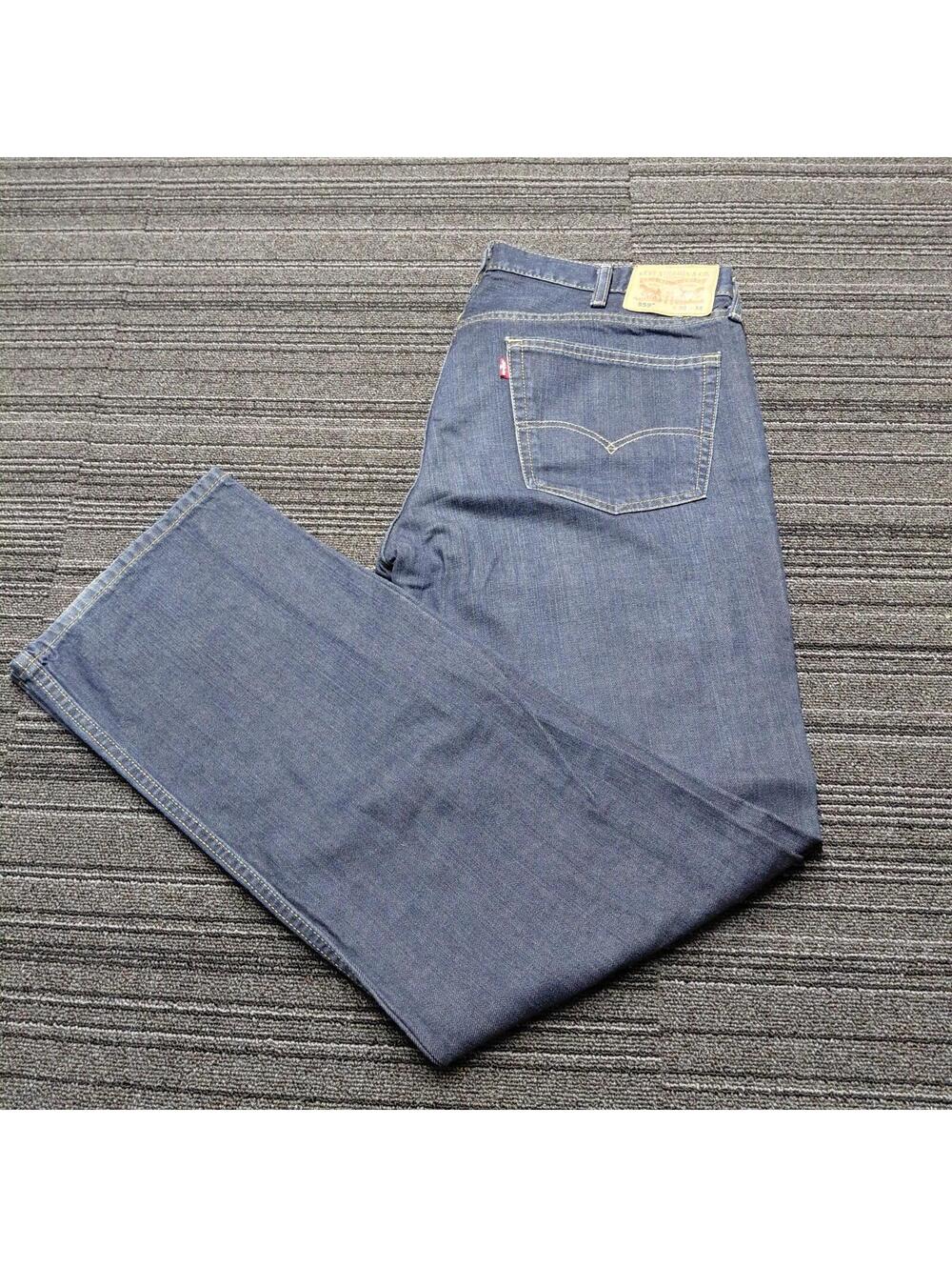 Levi's 559 Mens 38x34 Blue Relaxed Straight Leg Jeans Denim Pants Casual